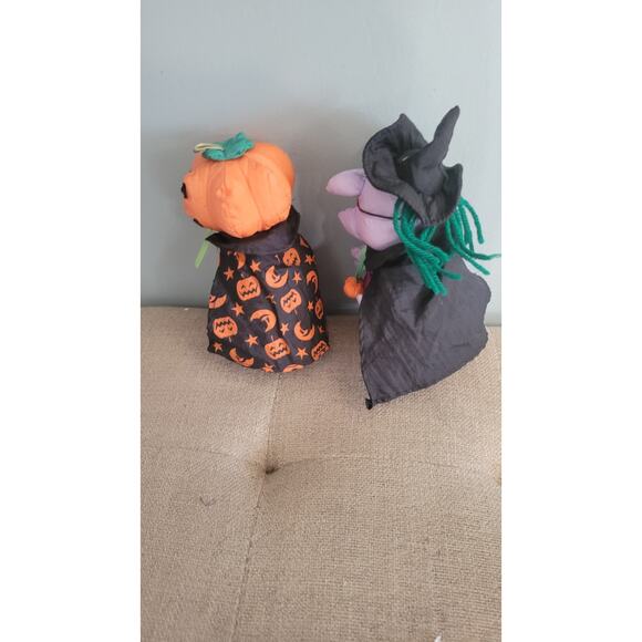 Vintage 1980s Takara R.L.P. Halloween Plush Witch & Pumpkin Decorations –... - Picture 2 of 6